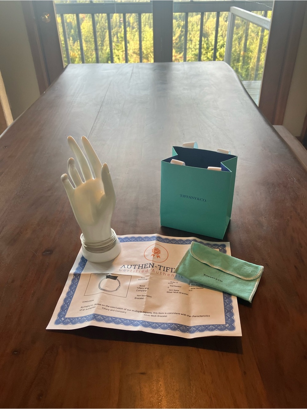 Tiffany & Co. Signature Turquoise Gift Bag and Pouch